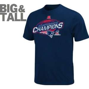 New England Patriots Big & Tall Navy 2011 AFC Conference Champions 