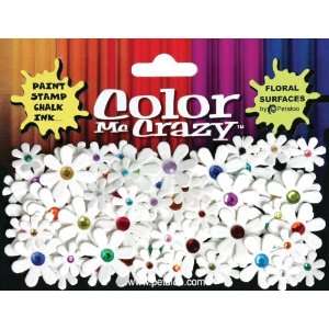  Color Me Crazy Flowers 80/Pkg Multi Jeweled Florettes 