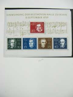 Germany Stamp Collection In Lindner Album  
