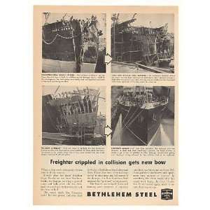  1953 Cape Hawke Freighter Ship Repair Bethlehem Steel 