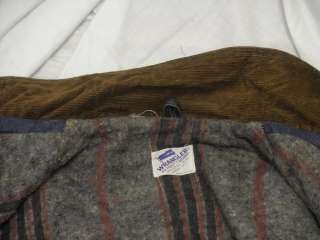 Vintage Wrangler Western No fault Denim Jean Blanket Lined Jacket 