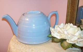 vintage English Teapot~BEEHIVE SHAPE~pottery~ironstone  