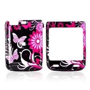  for LG Lotus Elite Hard Case Pink Flowers Butterflies 