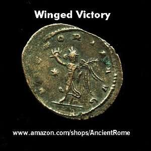   COIN HOUSE ROMAN EMPEROR GALLIENUS. WINGED VICTORY. Bronze Coin