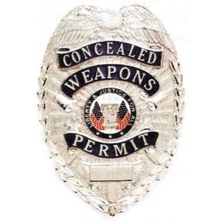 Concealed Weapons Permit SILVER Shield Breast Badge