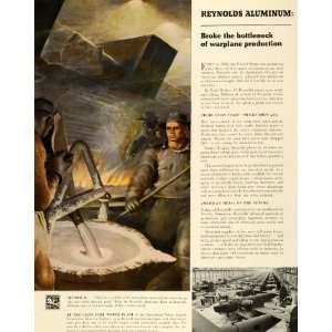  1944 Ad Reynolds Metal Co Aluminum Plant Production 