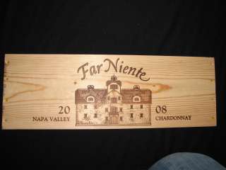 Wine Crate PANEL Chardonnay NAPA VALLEY 2008 FAR NIENTE  
