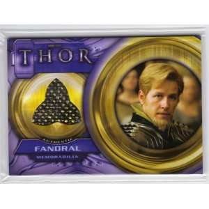  Thor the Movie F8 Fandral Costume Card Gold Everything 