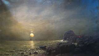 Alexis Jean Fournier Seascape Landscape Oil Painting  