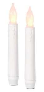12 LED 6 in TAPER CANDLES wedding caroling battery operate SAFE TO USE 