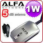 Alfa AWUS036H USB WiFi 500mW Card 8 5dBi Booster WLAN  