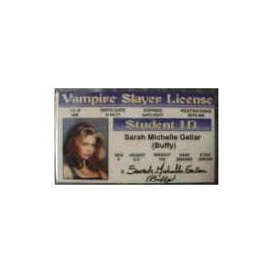   Slayer Sarah Michelle Gellar Fake Drivers License 