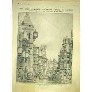 Temple Bar London Fleet Street Buildings Chanler 1911