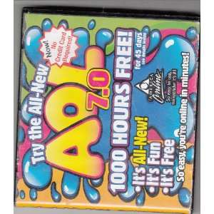 AOL Disc 7.0 collectible in original package COLORFUL SPLASH DVD BOX 