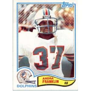  1982 Topps # 130 Andra Franklin Miami Dolphins Football 