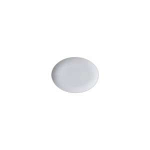 Vertex Ventana Collection White 13 1/4 Coupe Oval Platter   Case  12 