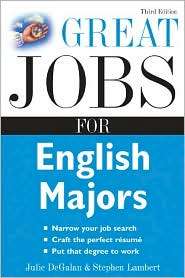 Great Jobs for English Majors, (0071458751), Julie DeGalan, Textbooks 