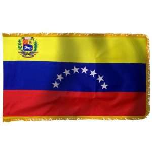  Venezuela With Seal Flag 2X3 Foot Nylon PH and FR Patio 