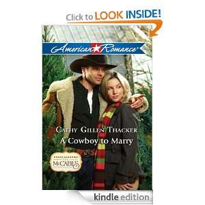 Cowboy to Marry CATHY GILLEN THACKER  Kindle Store