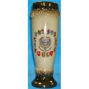 German Hefeweizen Wheat Beer Cup with Germany Crests  