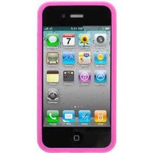 Hot Pink Bumper Soft Skin Gel Tpu Cover Case for Apple Iphone 4 4g 4th 