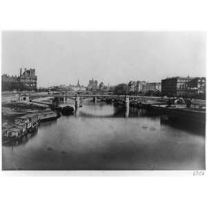 Seine River,looking toward Notre Dame,E. Baldus 1860s