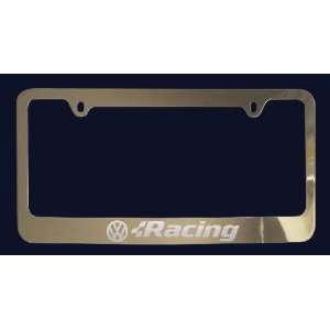  Volkswagon Racing License Plate Frame (Zinc Metal 
