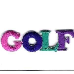    Golf / Sports   Iron On Embroidered Applique Patch 