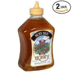 Busy Bee Clover Honey, 40 Ounce Bottle (Pack of 2)  