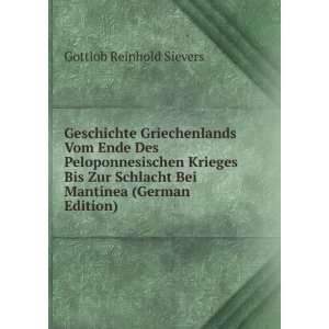   (German Edition) (9785874183790) Gottlob Reinhold Sievers Books