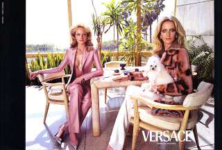 2000 Versace Amber Valletta Georgina Grenville magazine ad  