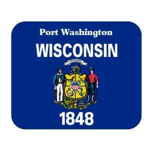  US State Flag   Port Washington, Wisconsin (WI) Mouse Pad 
