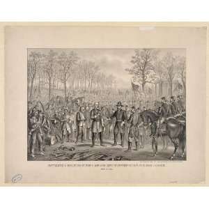   Lee and his army at Appomattox Chi., Va. to Lt. Genl. U.S. Grant