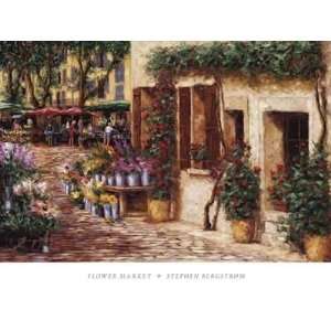  Flower Market by Stephen Bergstrom. size 36 inches width 