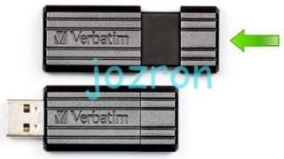Verbatim Pinstripe 8GB 8G USB Flash Drive Disk Black  
