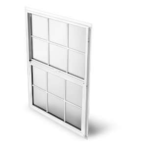  36W x 48H Aluminum Dual Pane New Construction Single Hung Window 