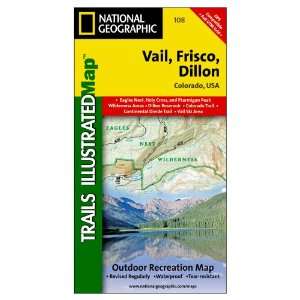 National Geographic Vail/Frisco/Dillon Trail Map