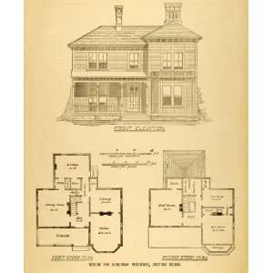  1878 Print House Architectural Design Floor Plans 