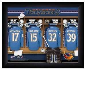 Atlanta Thrashers Personalized Locker Room Print  Sports 