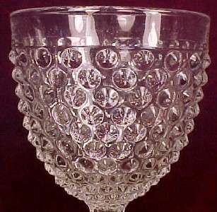 EAPG Vintage THOUSAND EYE PRESSED GLASS WATER GOBLET  