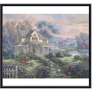   Print   Country Welcome   Artist Carl Valente  Poster Size 26 X 20