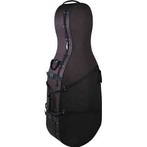   Bellafina Featherweight Cello Case Black 3/4 Size Musical Instruments