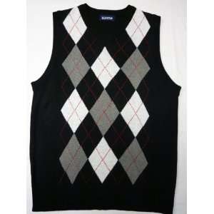 Argyle Sweater Vest   Black  XXL (2XL)