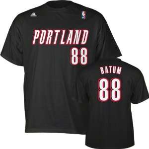  Nicolas Batum adidas Black Name and Number Portland Trail 