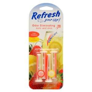   Air Freshener Auto Vent Stick   Strawberry/Lemonade, 4 ct Automotive