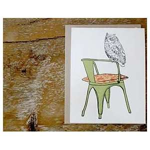 Screech Owl Designs Thinking of You Notecard