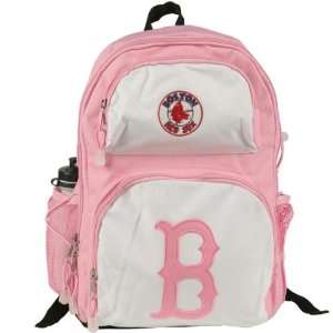  Boston Red Sox   Logo Pink Youth Backpack & Bottle Sports 