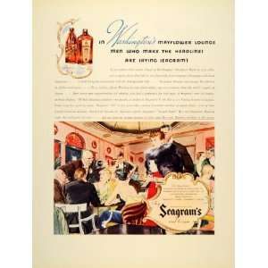   Ad Seagrams VO Ancient Bottle Rye Bourbon Whiskey   Original Print Ad