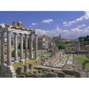  View Across the Roman Forum, Rome, Lazio, Italy, Europe 