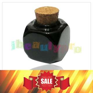 Dappen Heavy Dry Black Bottle Pottery Dish With Cork Lid  